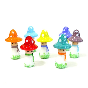 Armas Murano Klaasist Seene Nukk Mini Figuriin Haldjas Aias Väike Kuju Decor Kaunistused Micro Maastiku Bonsai Nukumaja Tarvikud