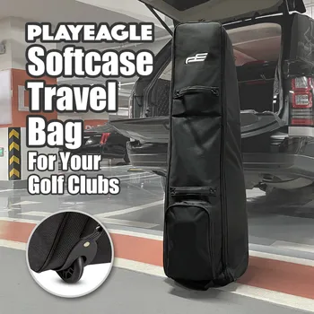 Playeagle Softcase Kaasaskantav Kokkupandav Oxford Aviation Golf Club reisikott, Veekindel Kate, mille Rattad, Kerge Kaal
