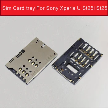 100% Ehtne Uue Sim-Kaardi Pesa Sony Xperia U St25i St25 Sim Kaardi adapter Sony st25 st25i x5 x5i-kaardi lugeja Parandus osad