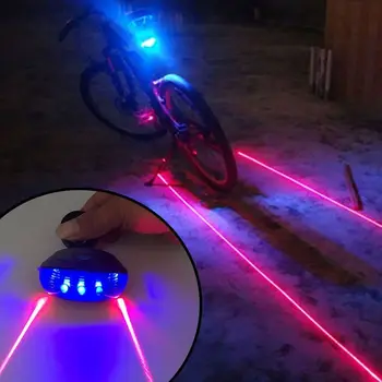 Jalgrattasõit saba lamp LED öö ratsutamine laser ohutus hoiatus jalgratta lamp vilgub öösel saba lamp jalgratta aksessuaar lamp