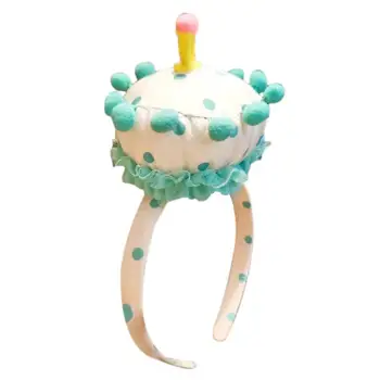 Kook Kuju Peapael Armas Dekoratiivne Naha-sõbralik Poiss Headdress Loominguline Cartoon Koogid Kuju Beebi Crown Müts Happy Birthday