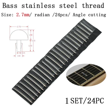 1Set (24 Tükki)Bass roostevabast terasest traat 2.7 mm laiune tooni joon, Skaala line toon traat kitarr materjali tootmise ja tarvikud