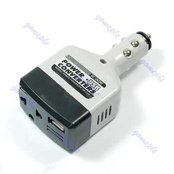 Auto 12V/ 24V DC - AC 220V Power Converter-Adapter + USB