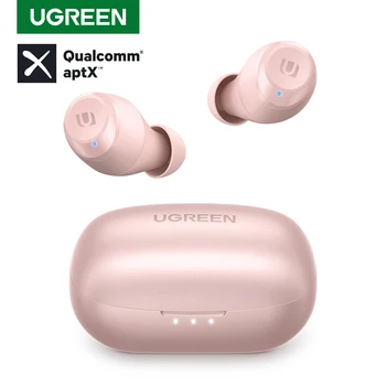 UGREEN TWS Traadita Bluetooth-5.0 Kõrvaklapid Qualcomm aptX Tõsi, Traadita Stereo Earbuds Superbass Kõrvaklapid 27H Mänguaeg 2 Režiim